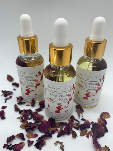 Rose Infused Face & Body Oil (Huile de Rose)