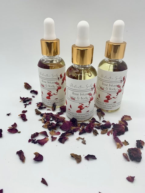 Rose Infused Face & Body Oil (Huile de Rose)